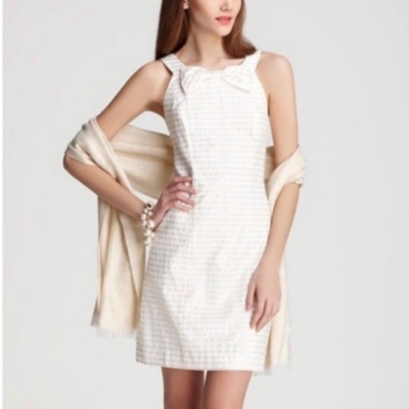 NWOT Lilly Pulitzer Henley Metallic Sheath Dress 4 - Picture 2 of 8